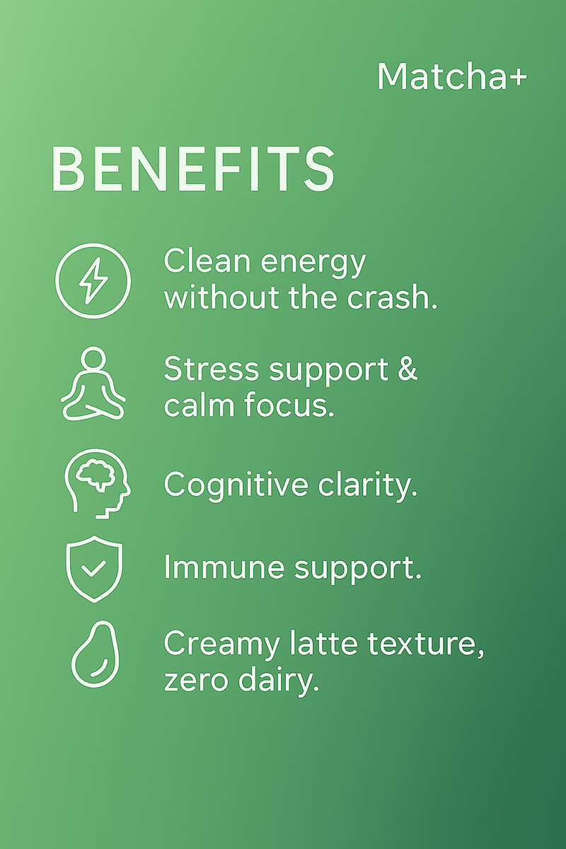 MATCHA+ Powerhouse Latte 300G - 15 Servings